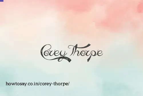 Corey Thorpe