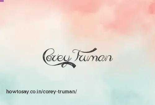 Corey Truman