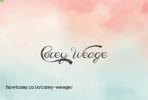 Corey Weage