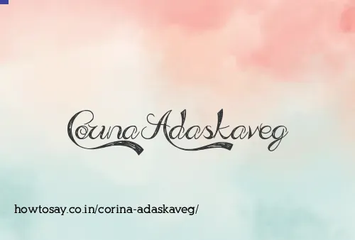 Corina Adaskaveg
