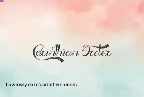 Corinthian Order