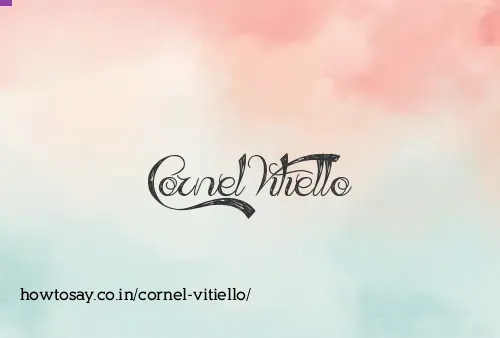 Cornel Vitiello