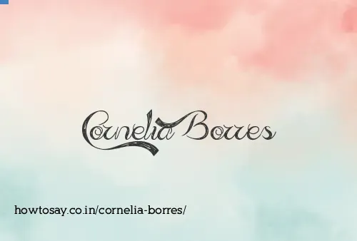 Cornelia Borres