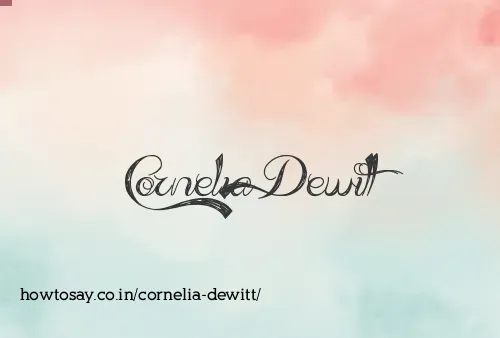 Cornelia Dewitt