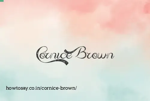 Cornice Brown