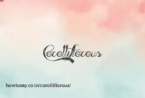 Corolliflorous