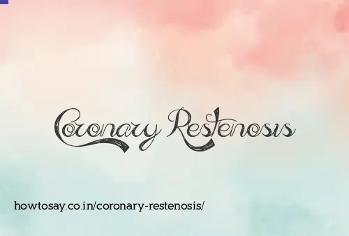 Coronary Restenosis