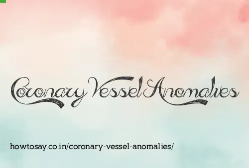 Coronary Vessel Anomalies