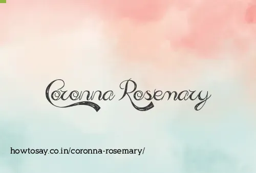 Coronna Rosemary