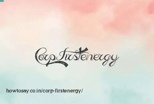 Corp Firstenergy