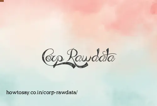 Corp Rawdata