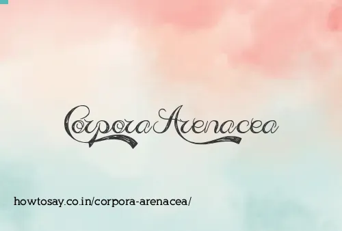 Corpora Arenacea