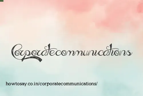 Corporatecommunications