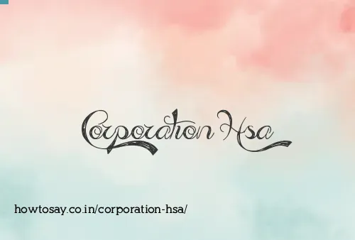 Corporation Hsa