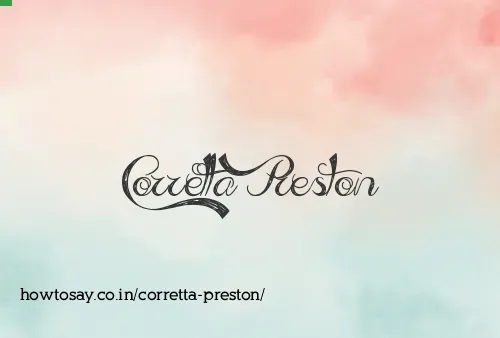 Corretta Preston