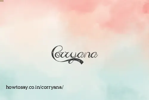 Corryana