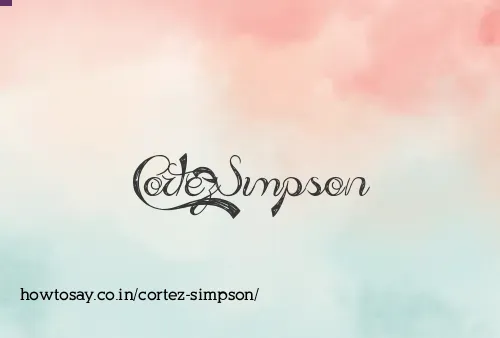 Cortez Simpson