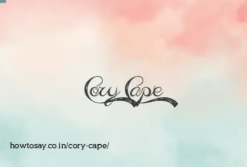 Cory Cape