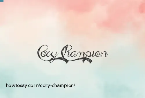 Cory Champion