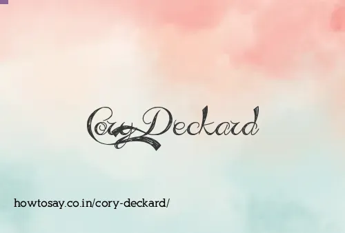 Cory Deckard