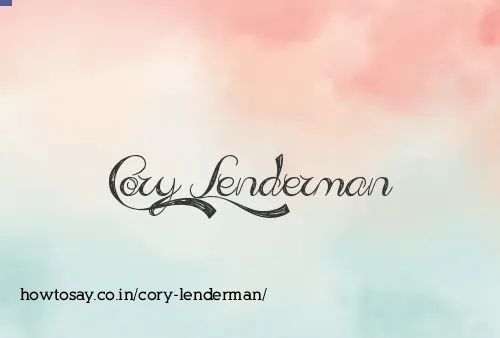 Cory Lenderman