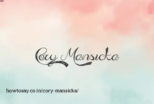 Cory Mansicka