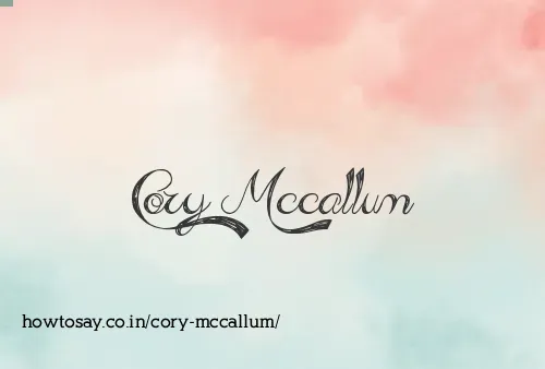 Cory Mccallum