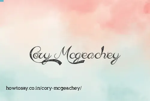 Cory Mcgeachey