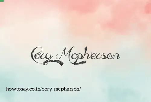 Cory Mcpherson