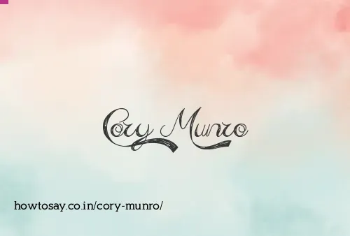 Cory Munro