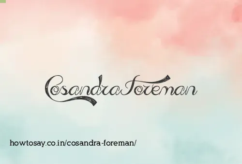 Cosandra Foreman