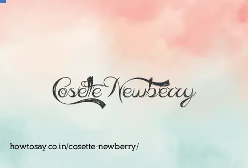 Cosette Newberry