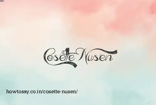 Cosette Nusen