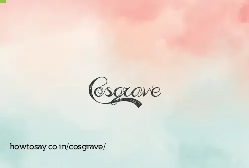 Cosgrave