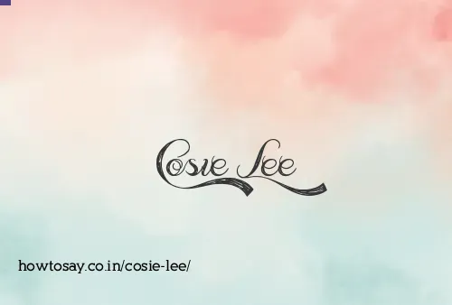 Cosie Lee
