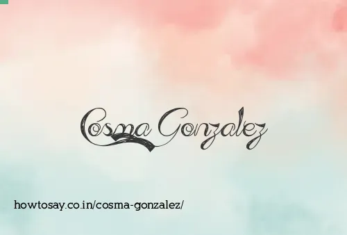 Cosma Gonzalez