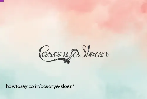 Cosonya Sloan