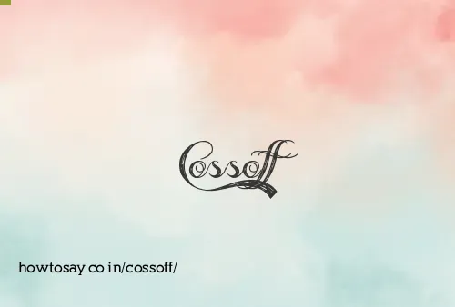 Cossoff