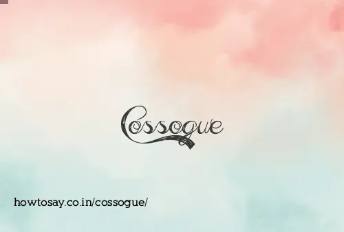 Cossogue