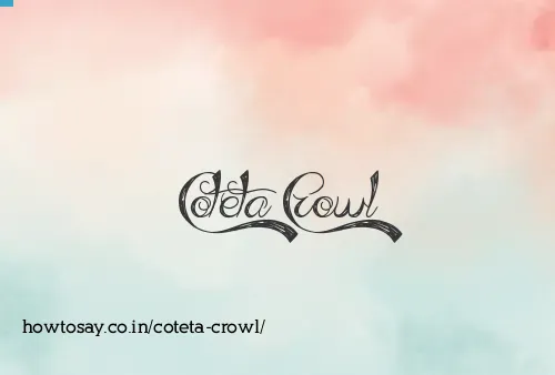 Coteta Crowl