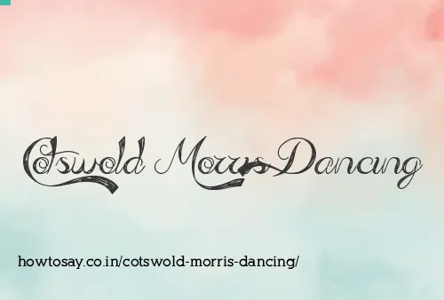 Cotswold Morris Dancing