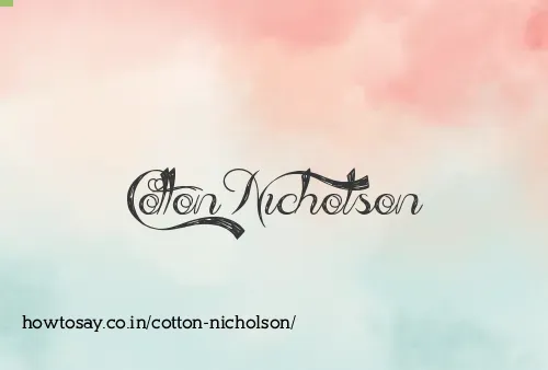 Cotton Nicholson