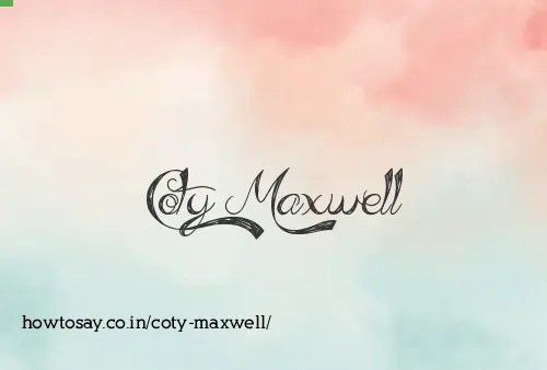 Coty Maxwell
