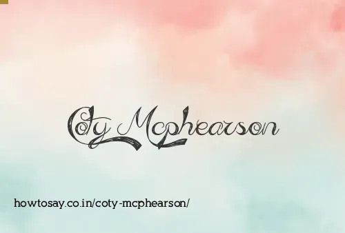 Coty Mcphearson