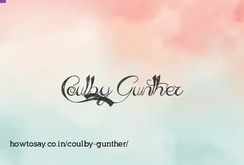 Coulby Gunther