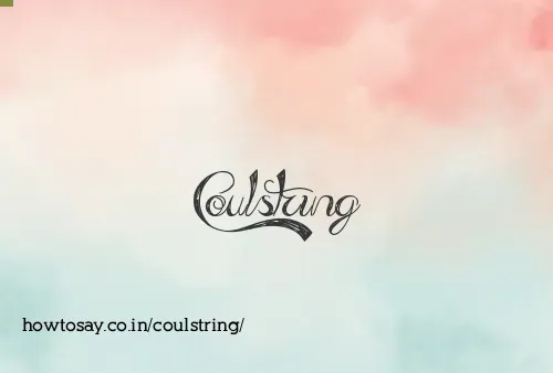 Coulstring