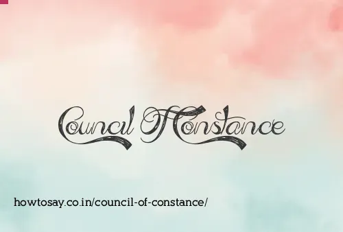 Council Of Constance