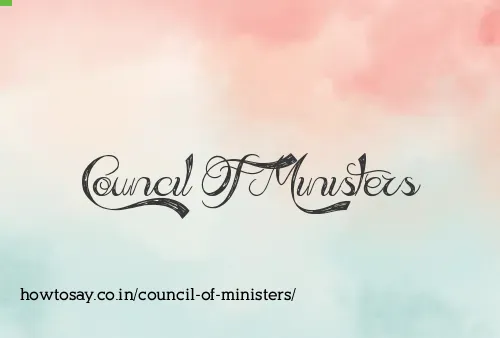 Council Of Ministers