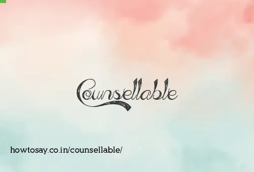 Counsellable
