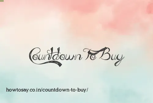 Countdown To Buy